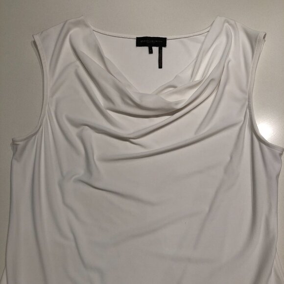 Donna Karan New York Sleeveless Cowl Neck Top in White Size M - Picture 4 of 12
